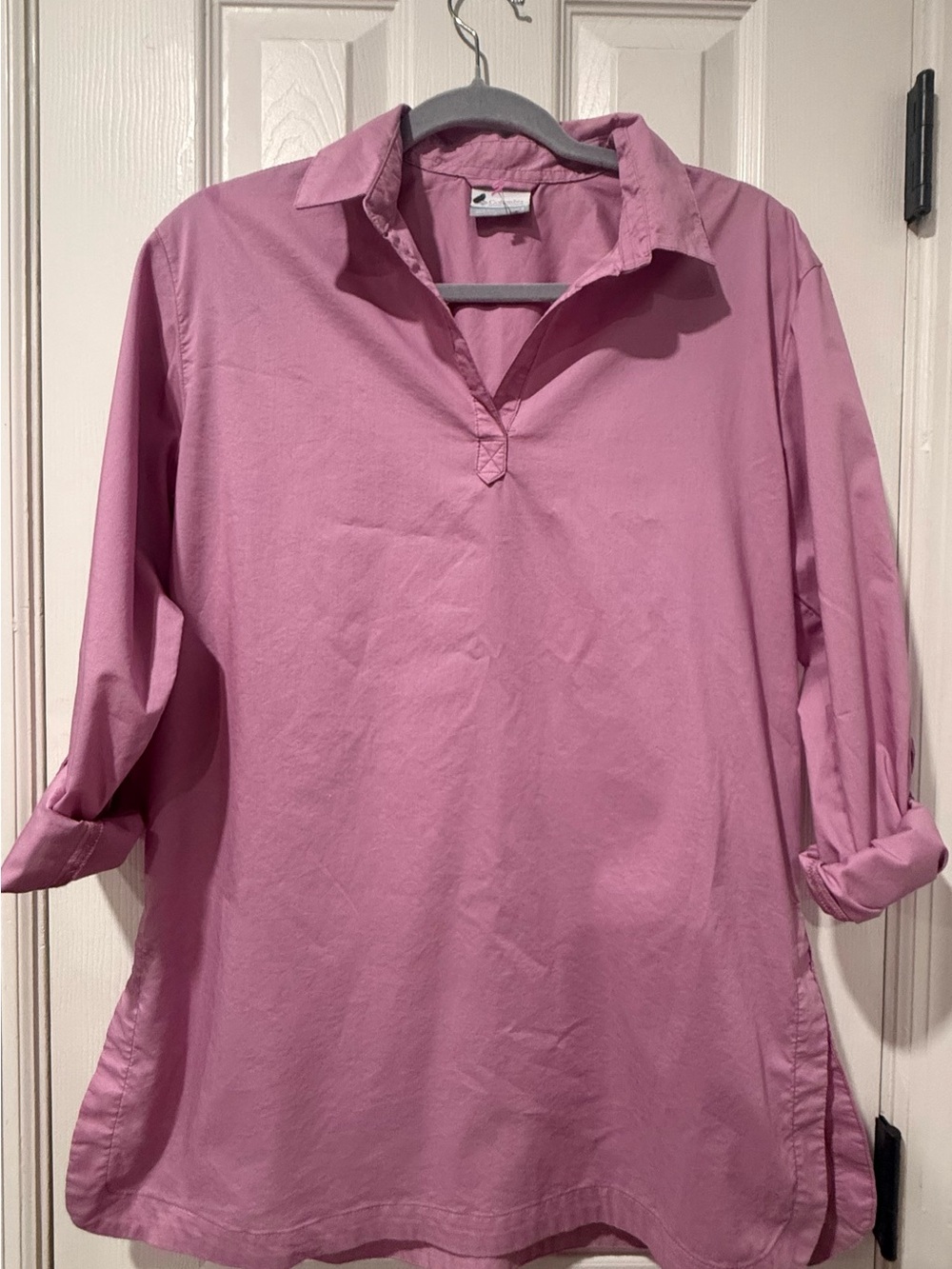 Columbia Pink Collared Pullover Tunic